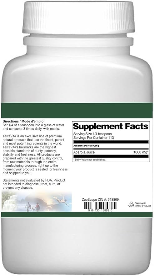 Acerola Juice Powder (4 oz ZIN: 518869)