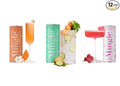 Mingle Mocktails Variety Pack Premium Non-Alcoholic Drinks Pineapple Paloma Blood Orange Mimosa Raspberry Rose Zesty Pre-Mixed Drinks Canned Mocktails 12 fl. oz. Cans Pack of 12