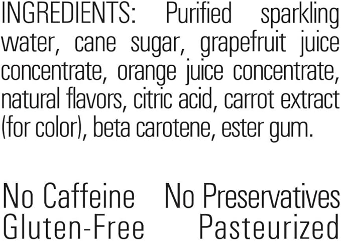 GuS Grown-Up Soda Star Ruby Grapefruit 12 Fl Oz (Pack of 24)