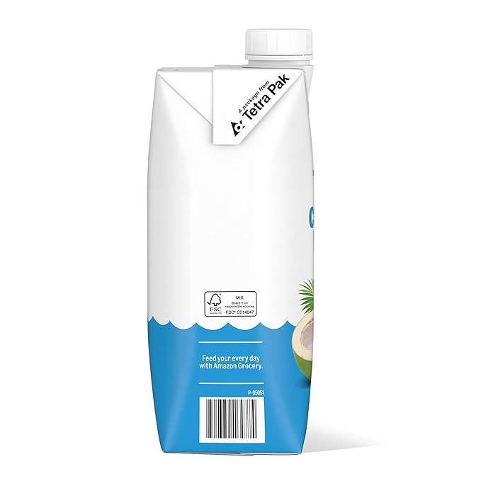 Amazon Grocery Pure Coconut Water No Added Sugar 11.2 Fl Oz 24 Ct