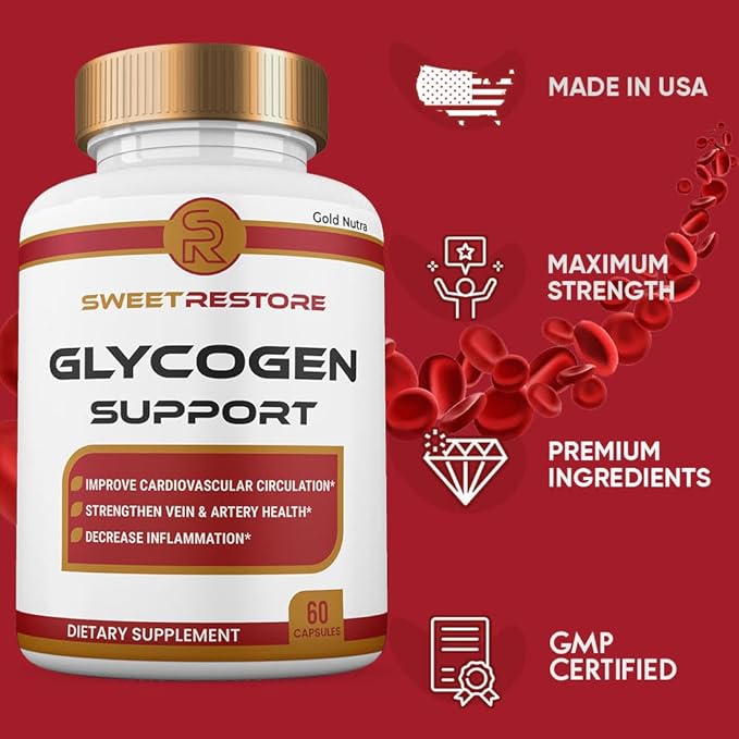 Sweet Restore Capsules All Natural Maximum Strength Sweet Restore Glyco Pills 2 Month Supply (2 Pack)