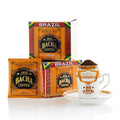 Bacha Coffee | Lagoa Brazil Single Origin Medium Light Roast 100% Arabica Specialty Coffee 12 Coffee Drip Bags Gift Box