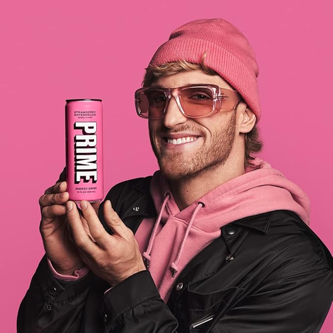 PRIME Energy STRAWBERRY WATERMELON | Zero Sugar Energy Drink | 200mg Caffeine with 355mg of Electrolytes and Coconut Water for Hydration| Vegan | Gluten Free |12 Fluid Ounce | 12 Pack