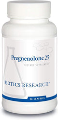 Biotics Research Pregnenolone 25-25 mg Pregnenolone Support Memory &amp Hormone Balance Hormone Precursor or Parent Hormone. 90 Capsules