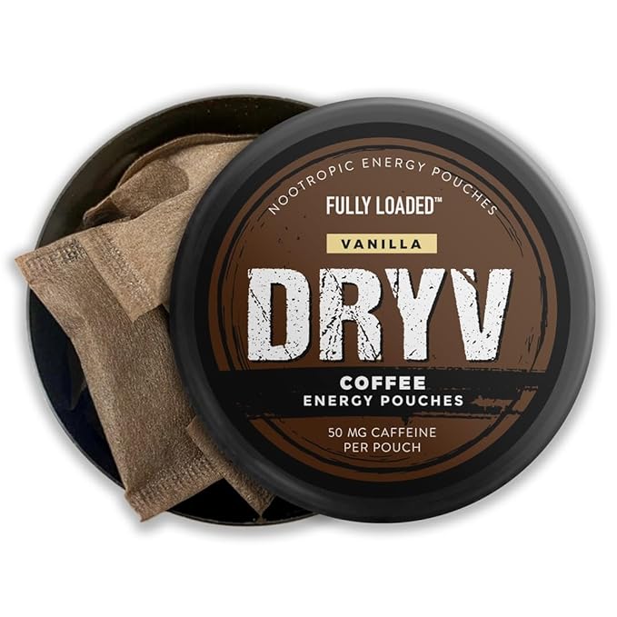 Dryv Energy Pouches - 5 Pack Vanilla Pouches