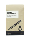 GROUNDWORK B*tches Brew Whole Bean Coffee Dark Roast Blend - USDA Organic Signature Blend Coffee Beans - 2lb Bag
