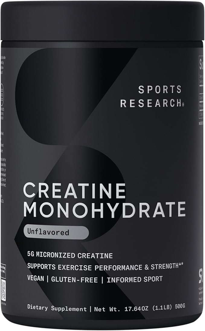 Sports Research Unflavored Organic Collagen Peptides Unflavored Creatine Monohydrate and Hydrate Electrolytes Powder Packets (16x Variety Pack)