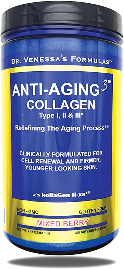 Dr. Venessa's Formulas™ Anti-Aging 3™ Collagen Type I II &amp III