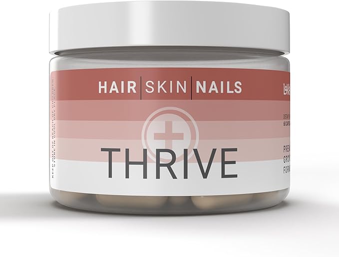 Le-Vel Thrive Premium Collagen with Biotin 3500mcg Vitamin C Zinc and Turmeric – Hair Skin Nails Joints – Hydrolyzed Marine Collagen Ashwagandha Keratin Organic Kelp 60 Capsules