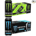 Monster Energy Zero Sugar Green Original 16oz (Pack of 15) + Monster Energy Lo-Carb Monster 16oz (Pack of 15) | Monster Energy Bundle (Pack of 30)