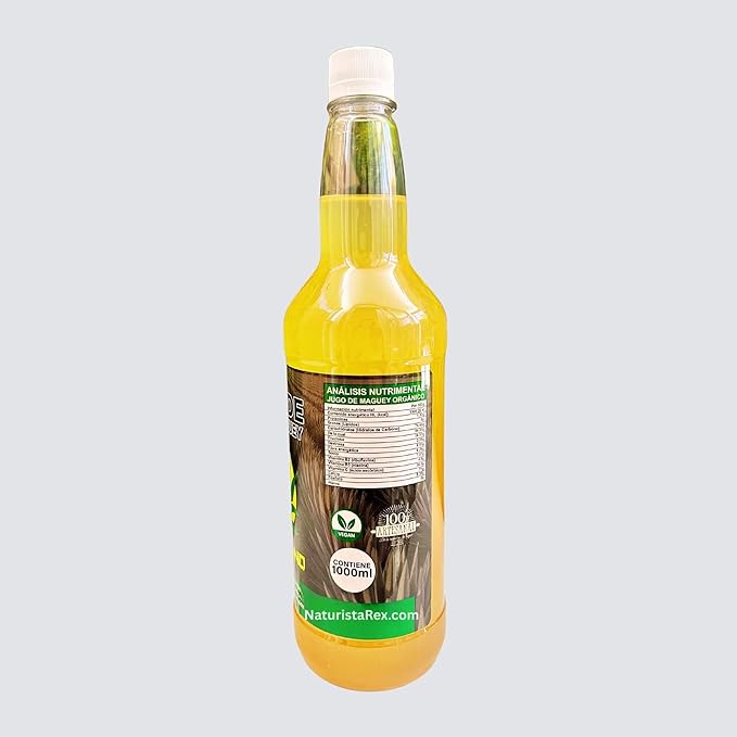 El Michoacano Yellow Maguey Juice Michoacano | Jugo de Maguey Michoacano 33 oz (1 LT) Tonic Drink Dietary Supplement