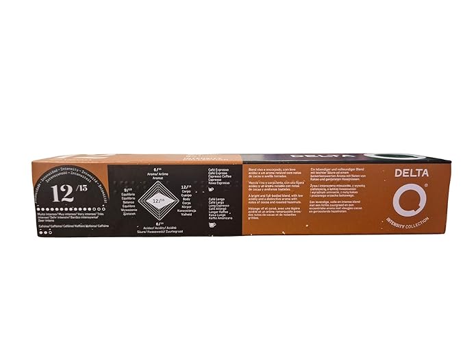 Delta Q Qharisma Espresso Capsules - 10 boxes with 10 capsules (total 100 capsules) - #12 intensity