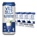 Blueberry - Wild Bill's Zero Sugar Cream Soda Zero Artificial Colors Flavors or Preservatives Naturally Sweetened (Individual 12oz Cans12-Pack)