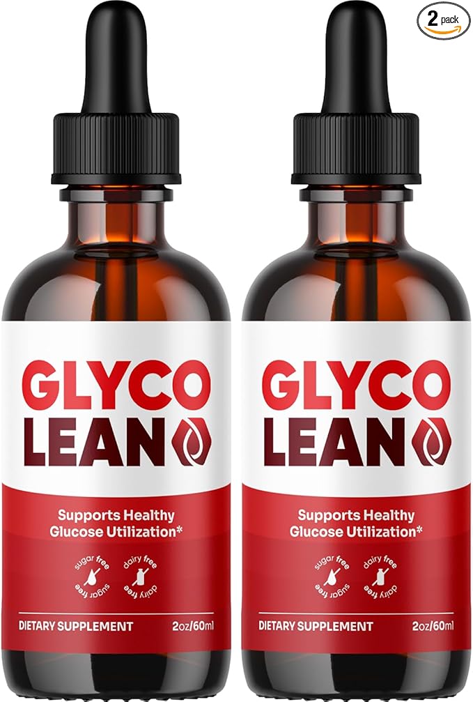 (2 Pack) Glyco Lean Drops - Official GlycoLean Advanced Liquid Supplement Drop Premium Formula - Maximum Strength All Natural Vitamins Support for Overall Health &amp Wellness 2 Bottles for 2 Month