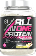 Forzagen All in One Protein for Her | Women’s Protein Powder with Multi Collagen Peptides | Hydrolyzed Collagen Supplement Gut Health Great for Pre &amp Post Workout | Vanilla 30+ Servings