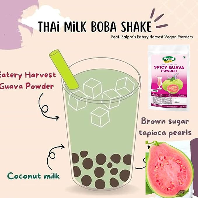 Yeshvi NATURAL Aam Panna Powder &amp Spicy Guava Powder With Kokum Jamun Fruit Juice Powder Combo Pack Instant Drink Mix Powder Easy to Make Beverage 300gm