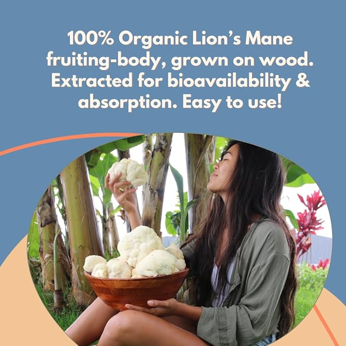 Malama Organic Mushroom Coffee Adaptogenic Mushroom Coffee with Lion's Mane for Focus Memory &amp Inmune Support – Blended with Organic Kona Roast | 12oz Bag