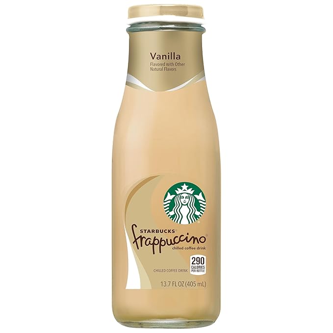 Starbucks Frappuccino Coffee Drink Vanilla 13.7 Fl Oz (Pack of 12)