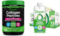 Bundle of Orgain Hydrolyzed Collagen Powder + 50 Organic Superfoods 20g Grass Fed Collagen Unflavored 1lb + Orgain Organic Nutritional Shake 16g of Protein Vanilla Bean 11 Fl Oz Pack of 12
