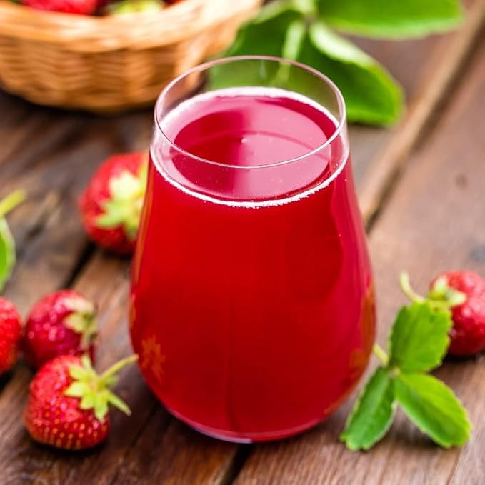 Organic Fruit Juices by Pure Anatolia • Pomegranate • Carrot Mix • Green Detox • Antioxidant • Tart Cherry • USDA Organic Gluten Free Vegan - 6 Glass Bottles of 32 fl oz. (Strawberry+)