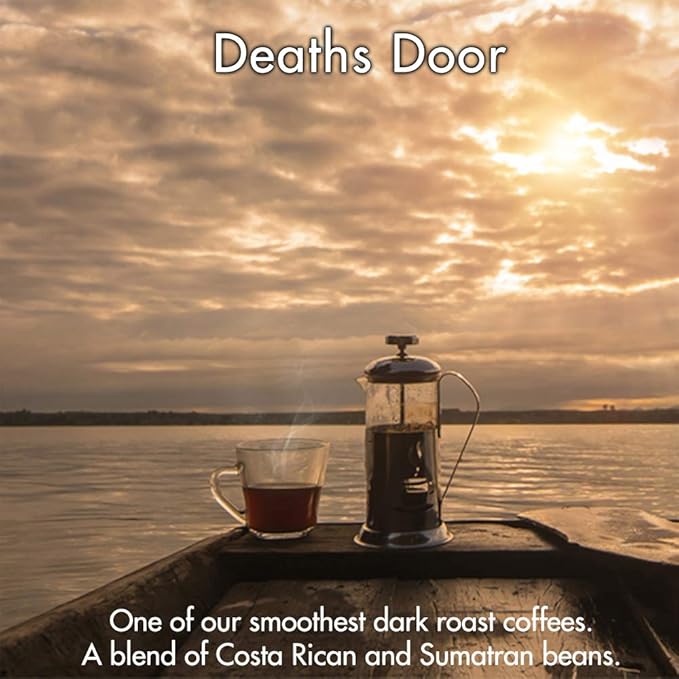 Door County Coffee - Death's Door - Dark Roast - Ground 20 oz Bag