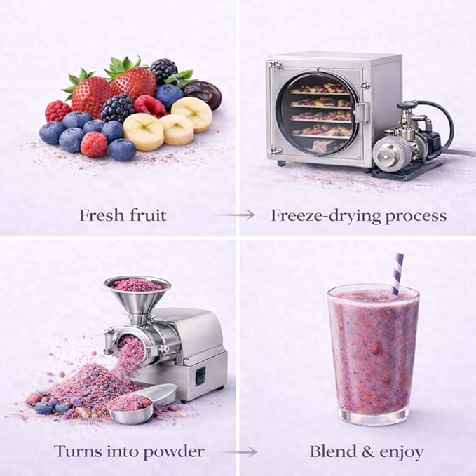 Berry Blast Smoothie Mix – Freeze Dried Fruit Smoothie Powder for Smoothies &amp Shakes Just Add Water or Milk 10 Servings