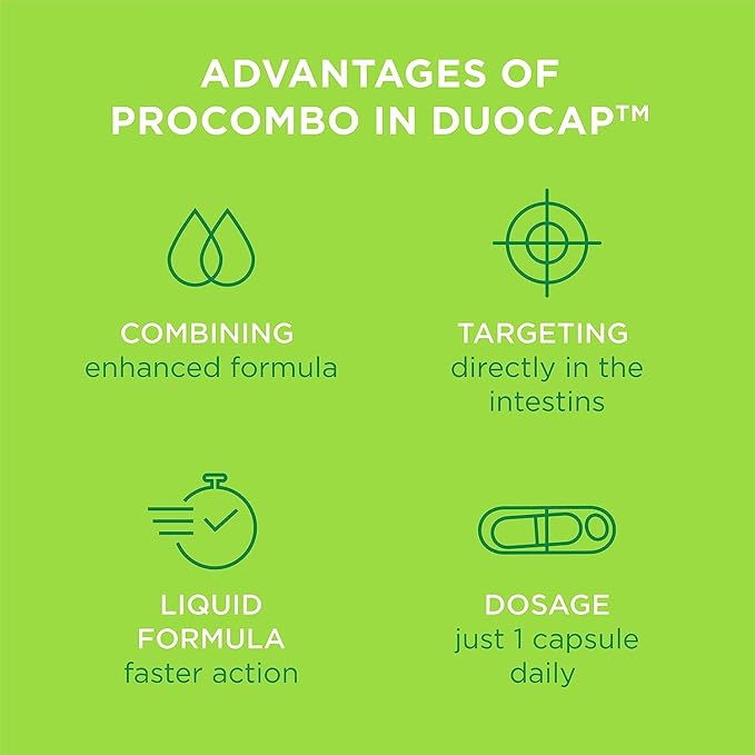 The Smart synbiotic with targeted delivery of The Good Bacteria. Double Capsule and Liquid Formula for Fast Results. 1 Capsule per Day (Pack of 5)
