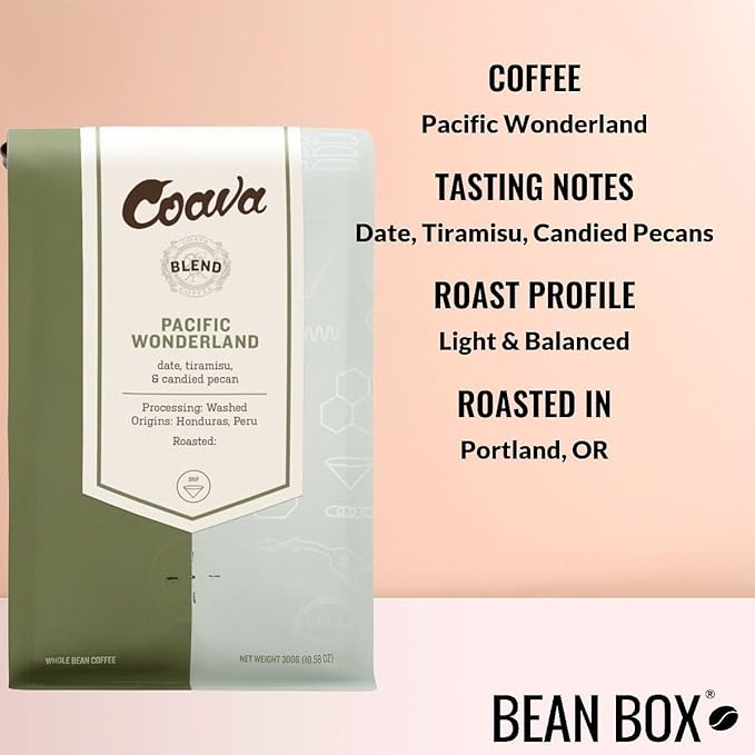 Bean Box Sampler - Roasted by Coava Roasters 2-Pack Whole Bean Coffee Gourmet Coffee