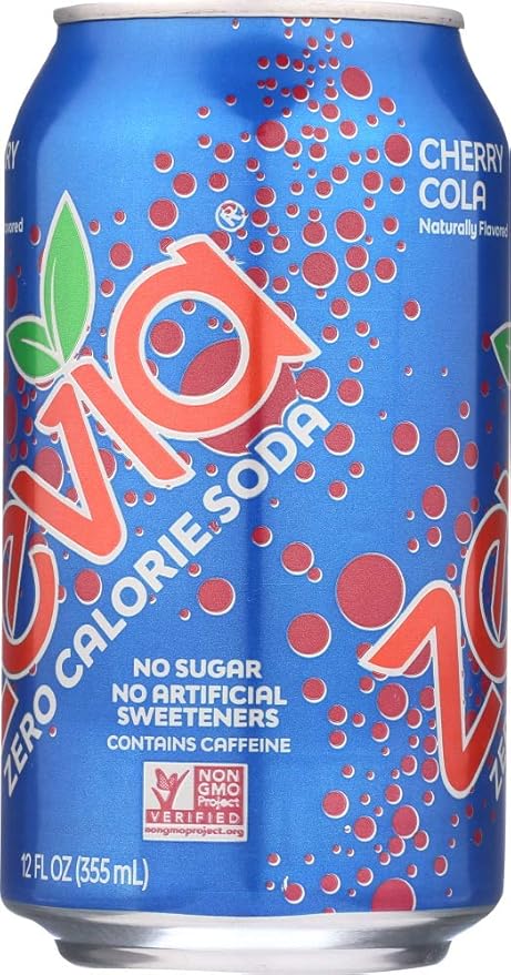 Zevia Soda Cherry Cola Zero Cal 12 oz. 6-Count (Pack of 4)