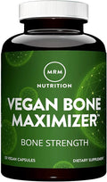 MRM Nutrition Vegan Bone Maximizer | Bone Strength + Density | Organic Certified Algae | with Vitamin K2 + D3 | Clinically Proven | Anti-Aging Nutrition | Gluten-Free | 30 Servings