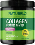 NATURELO Collagen Peptide Powder Hydrolyzed Collagen Type I &amp III Skin Hair &amp Joint Health - Unflavored 16 Ounces | 45 Servings