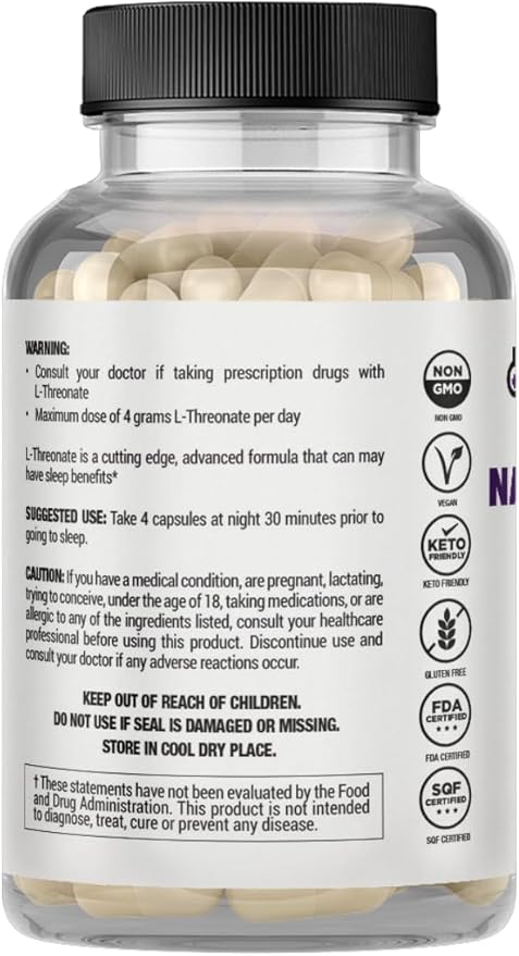 Sleep Support Formula - L-Threonate Apigenin Melatonin L-Theanine - 120 Capsules - 4-in-1 Non-Habit Forming Apigenin Supplement - Restful Nights and Refreshing Mornings - by Ginsipre Health