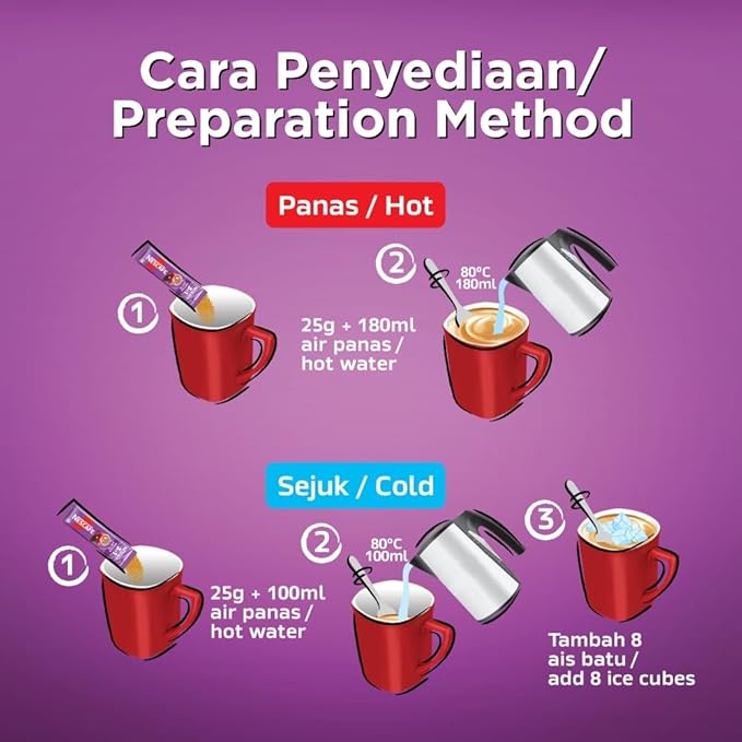 Nescafé Nescafe 3 in 1 MOCHA Coffee Latte - Instant Coffee Packets - Single Serve Flavored Coffee Mix (15 Sticks)