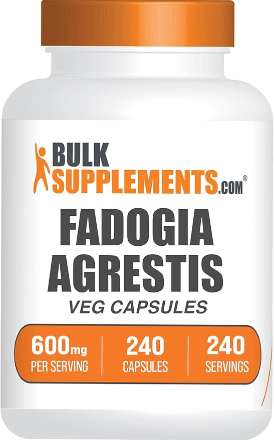 BulkSupplements.com Fadogia Agrestis 600mg Capsules – Energy Boost Vegan 1 Capsule per Serving 240 Veg Capsules (Pack of 1)