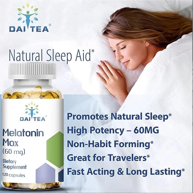 Helps Relax and Promote Natural Sleep Sleep Aid Asleep Quickly 120 copsules