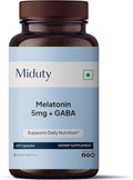 Melatonin 5mg + GABA - L-Tryptophan - L-Ornithine - Chamomile Extract - Tryptophan -Gluten Free - Non-GMO - 60 Capsules