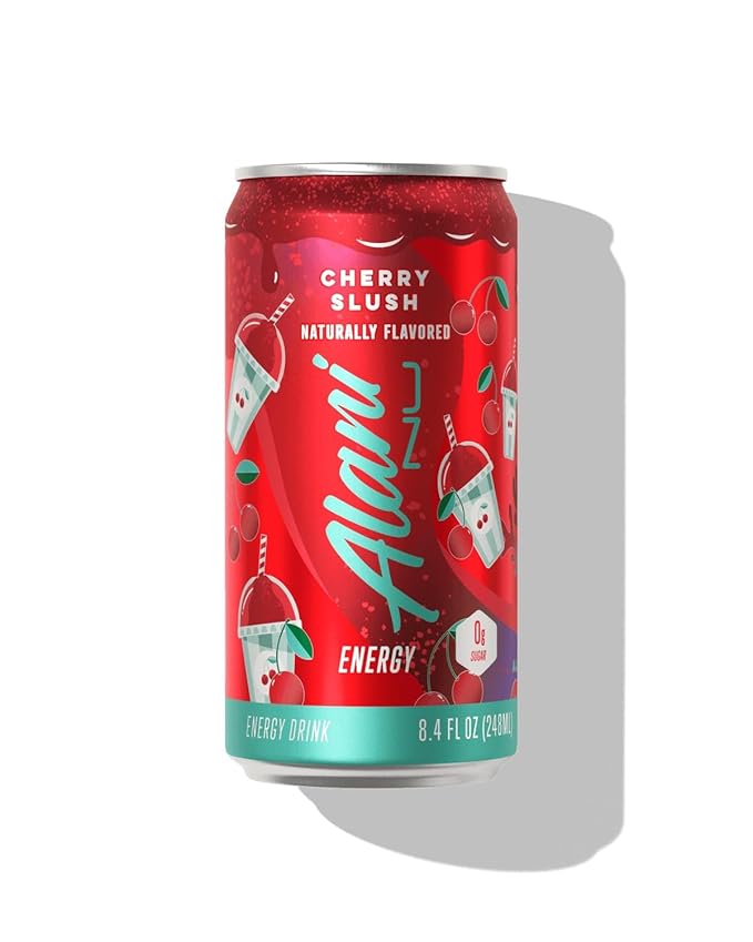 Mini Energy Drink - Pack Of 12 - Cherry Slush Flavor - 8.4 Fl OZ Can - By The Munchie Mix