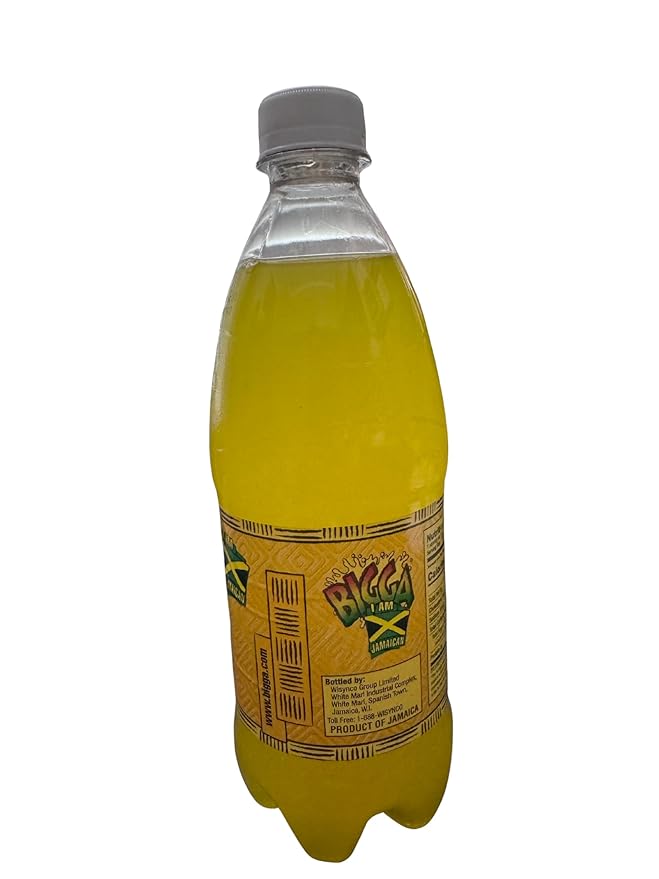 Generic Jamaican Bigga Soda Soft Drink 20oz 6 Pack (Pineapple)