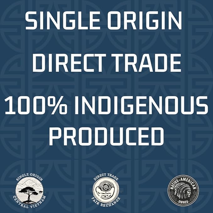Salish Kinh Whole Bean Coffee | Dark Lahar | 12 oz Bag | 100% Robusta | Dark Roast | Specialty Grade | Single Origin | Direct Trade | Indigenous Produced
