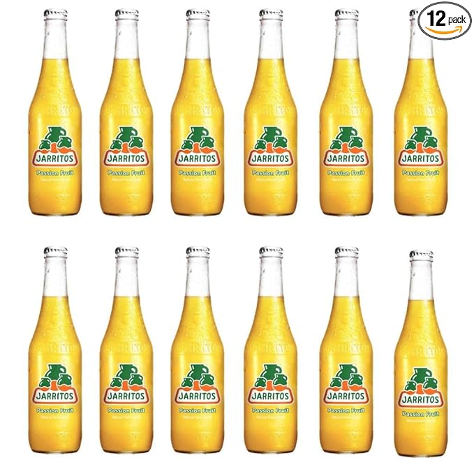 QUALITATT 10 Jarritos Mexican Soft Soda Drink Passion Fruit Glass Bottle 12 fl oz 12 Pack by Qualitatt