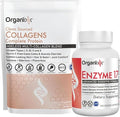 Organixx Enzyme 17 (120 Caps) &amp Clean Sourced Collagens (30 Serv) Bundle Digestive Enzymes with Tri-Phase Protease plus Hydrolyzed Collagen Protein Supports Digestion Immunity &amp Joints Glu