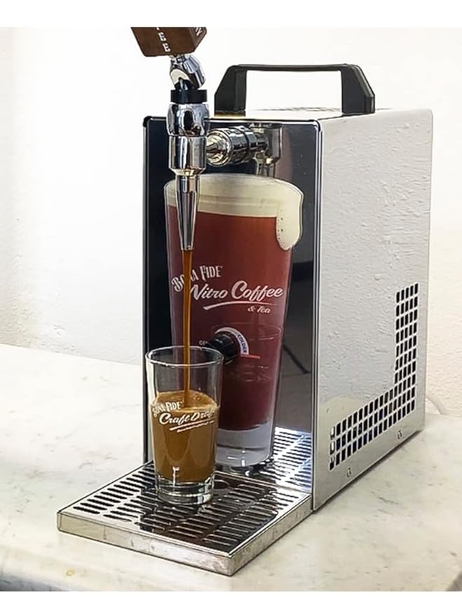 Nitro Cold Brew Hazelnut Creme Coffee Organic PET Keg 5 Gal Draft Coffee On Tap