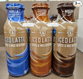 Barissimo Iced Latte Coffee &amp Milk Beverage French Vanilla Coffee Latte Mocha 13.7fl oz 405ml (Three Bottles)