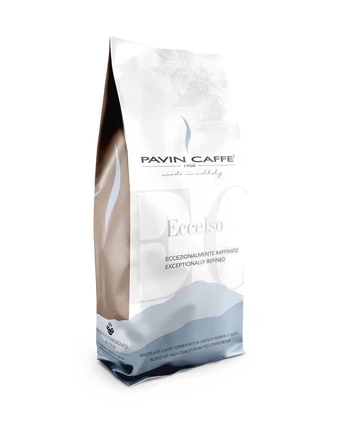 Italian Espresso Coffee Beans – Dark Roast Eccelso Pavin Caffè 1kg