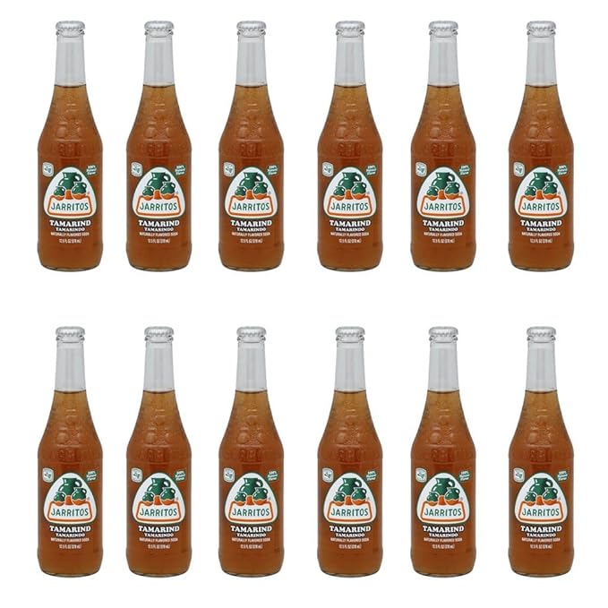 QUALITATT 10 Jarritos Mexican Soft Soda Drink Tamarind Glass Bottle 12 fl oz 12 Pack by Qualitatt