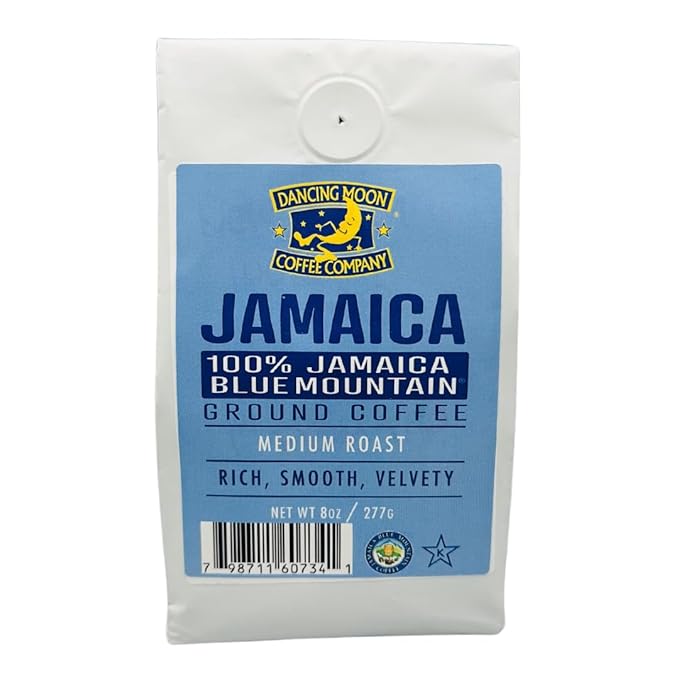 Dancing Moon 100% Pure Jamaica Blue Mountain® Ground Coffee - 8 oz Medium Roast