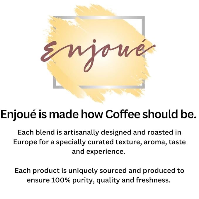 Enjoué Exquisite Milano Miscela di Caffe Ground Coffee Gourmet Italian Coffee 80% Arabica / 20% Robusta 8.8oz/250g (Pack of 2)