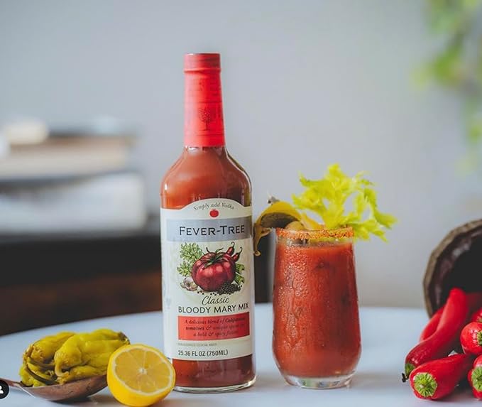 Fever Tree Classic Bloody Mary Mix - Premium Quality Mixer - Refreshing Beverage for Cocktails &amp Mocktails 750ml Bottle