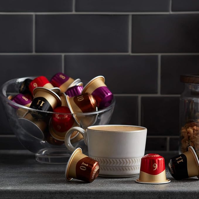 Peet's Coffee Medium Roast Espresso Capsules Compatible with Nespresso Original Machine - Crema Scura Intensity 9 100 Count (10 Boxes of 10 Espresso Capsules) (Pack of 2)
