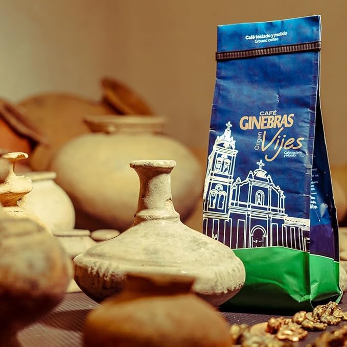Cafe Ginebras Origen Vijes Premium Colombiano Cafexcoop Coffarmers Colombia | 100% Colombian Origin Coffee Medium Roast (Whole Bean 17.6oz-500gr)